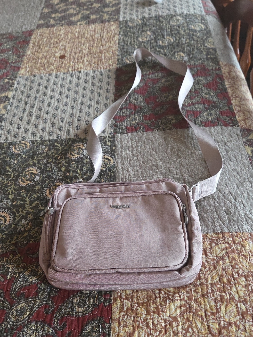 Baggallini Dusty Rose Crossbody Bag